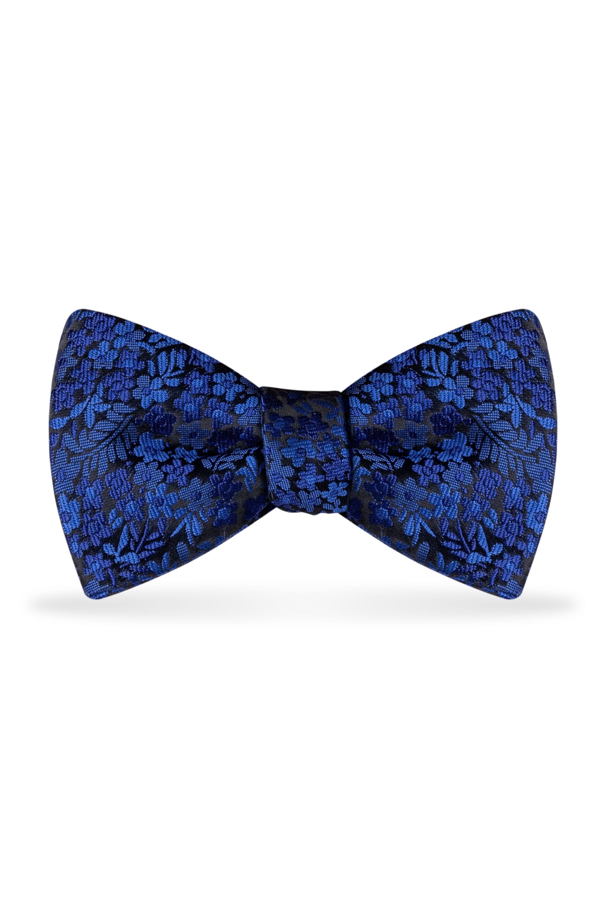 Floral Royal Blue Bow Tie – Detail