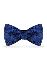 Floral Royal Blue Bow Tie – Detail