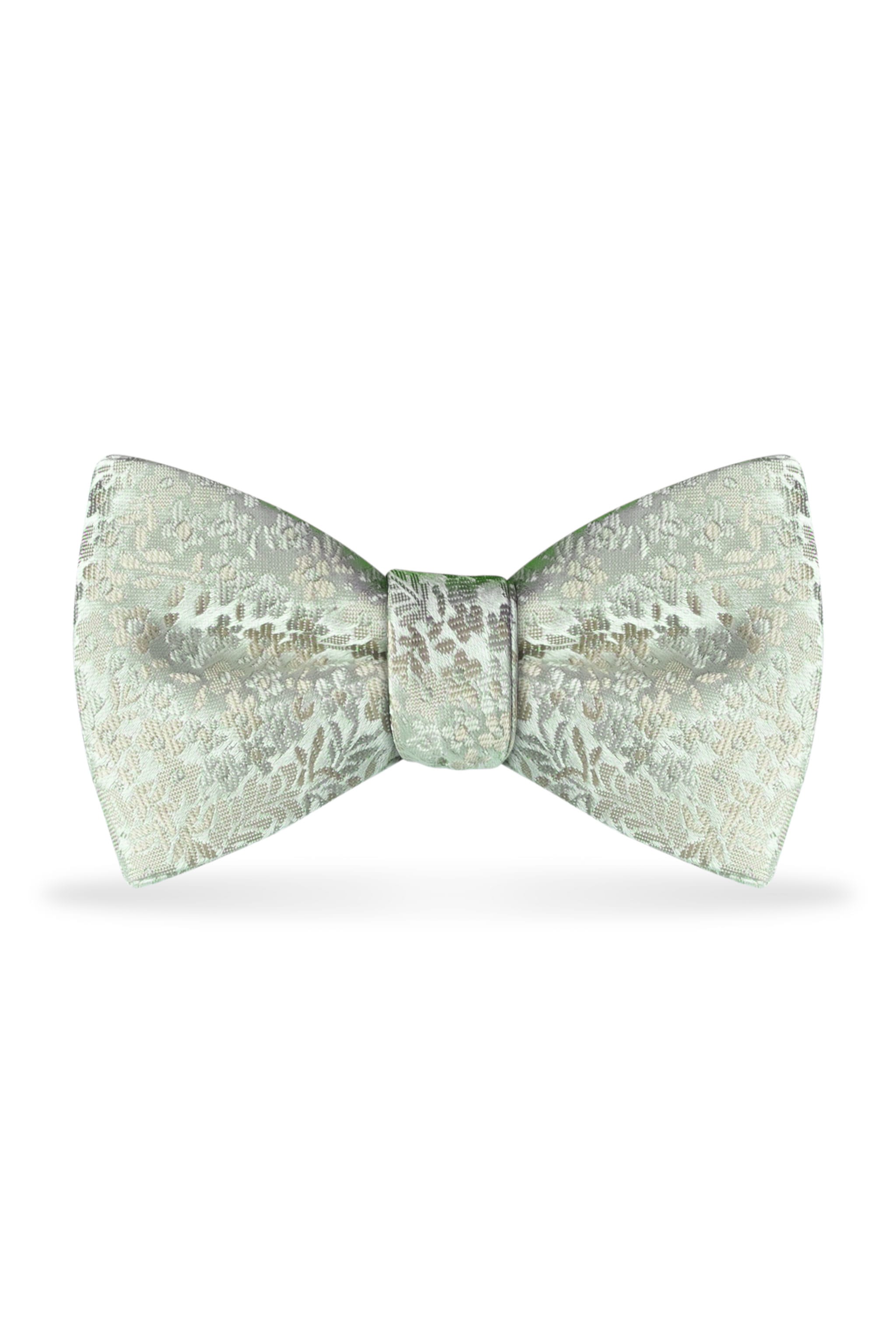 Floral Sage Bow Tie – Detail