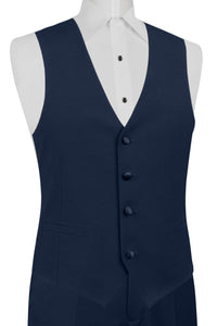 Navy Sterling Suit Separates Vest - detail