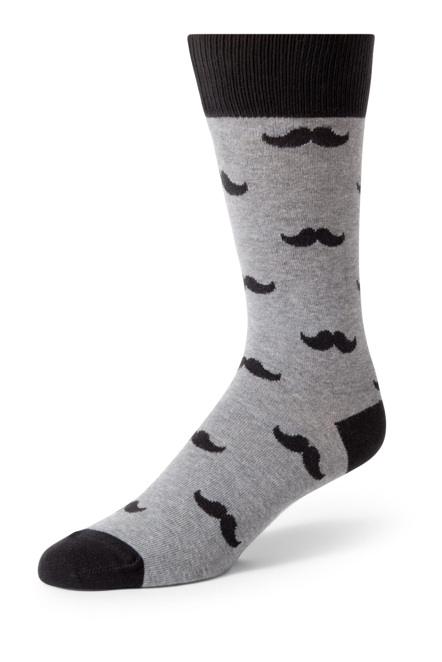 Grey Mustache Men's Dress Socks