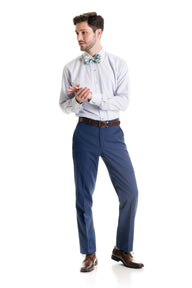 Indigo Slim Fit Suit Pants