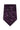 Floral Plum Self-Tie Windsor Tie - Detail