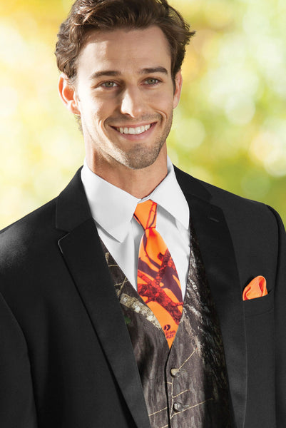 Mossy Oak Blaze Orange Camouflage Windsor Tie – Jim's Formal Wear Shop