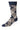 Navy Grey Argyle Men's Dress Socks