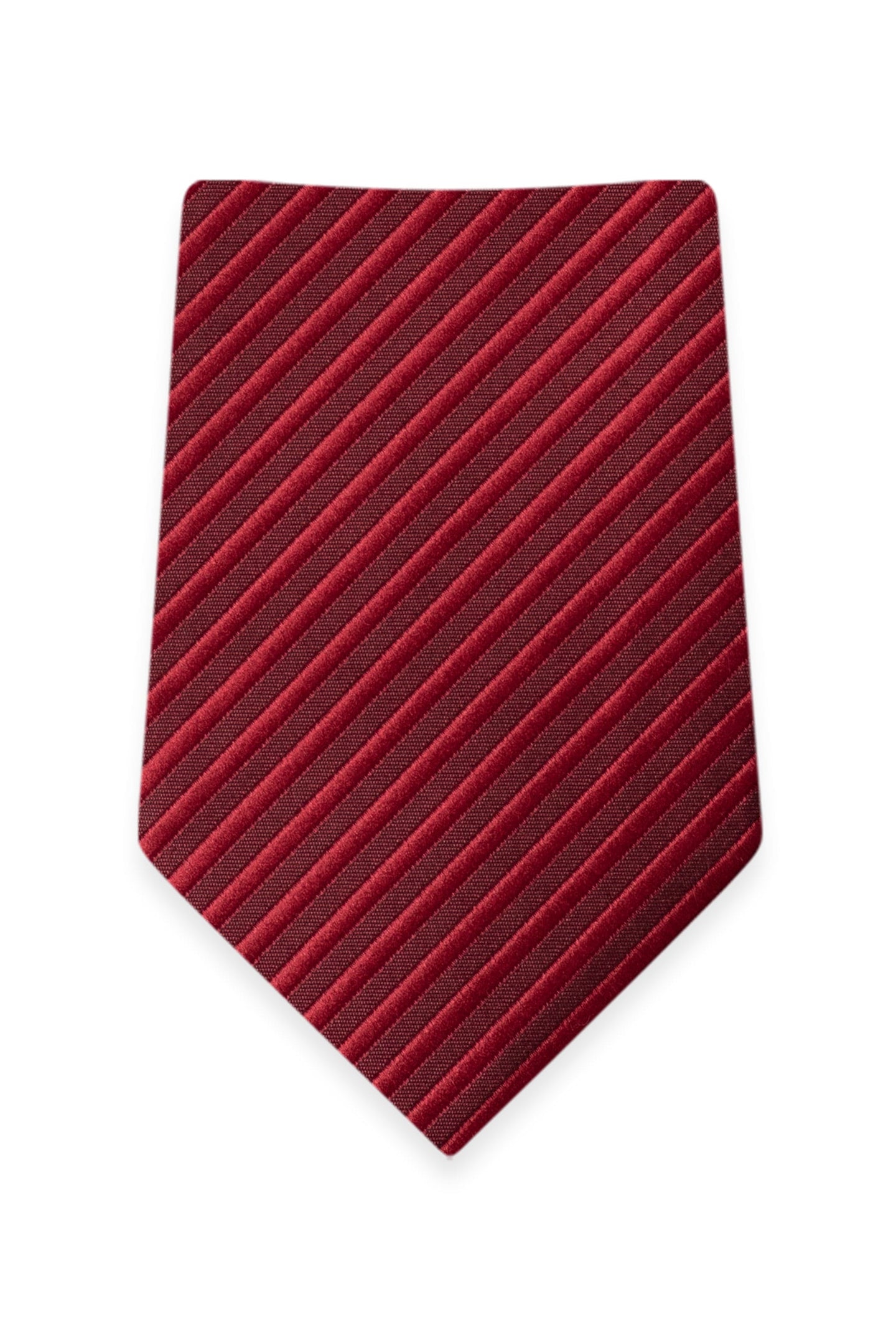 Striped Apple Red Self-Tie Windsor Tie