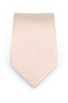 Solid Blush Self-Tie Windsor Tie - Detail
