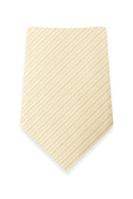 Striped Champagne Self-Tie Windsor Tie