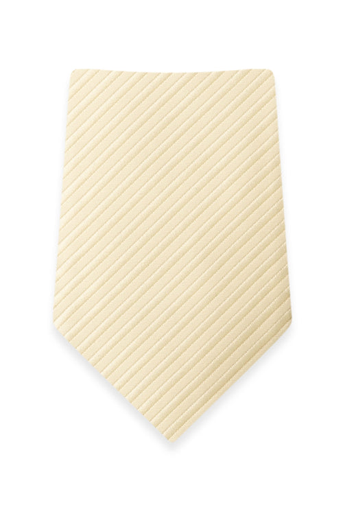 Striped Champagne Self-Tie Windsor Tie