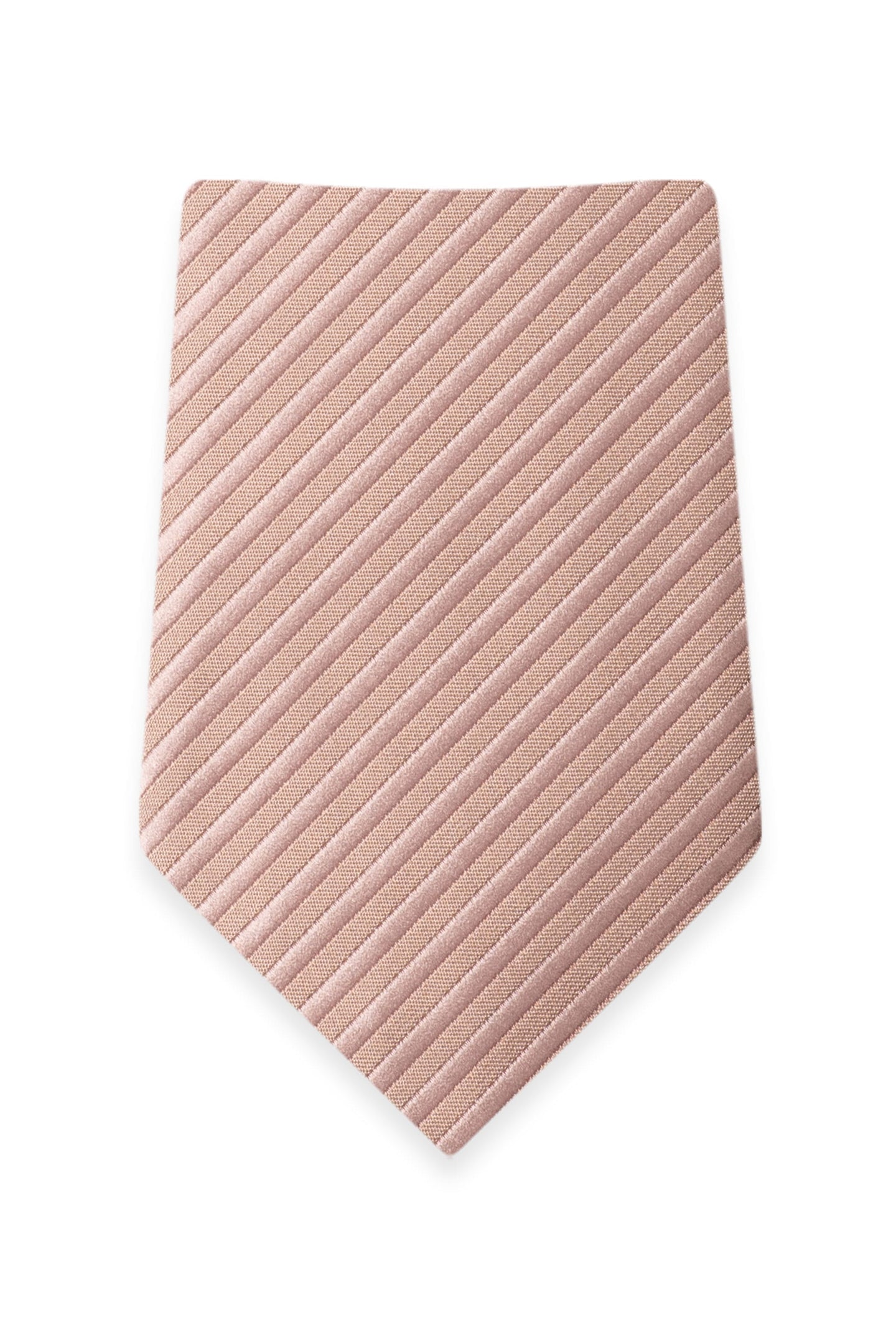 Striped Pink Rose Gold Self-Tie Windsor Tie