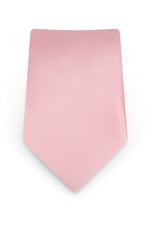 Solid Rose Petal Self-Tie Windsor Tie - detail