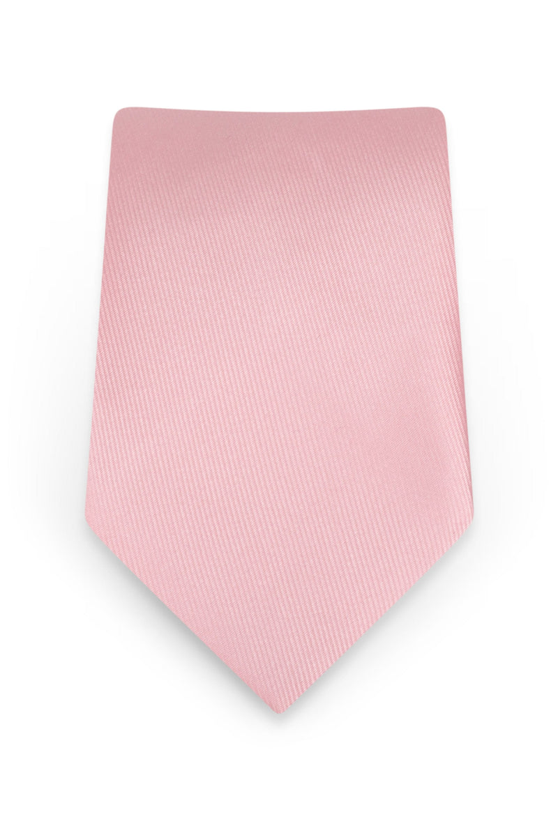Solid Rose Petal Self-Tie Windsor Tie - detail